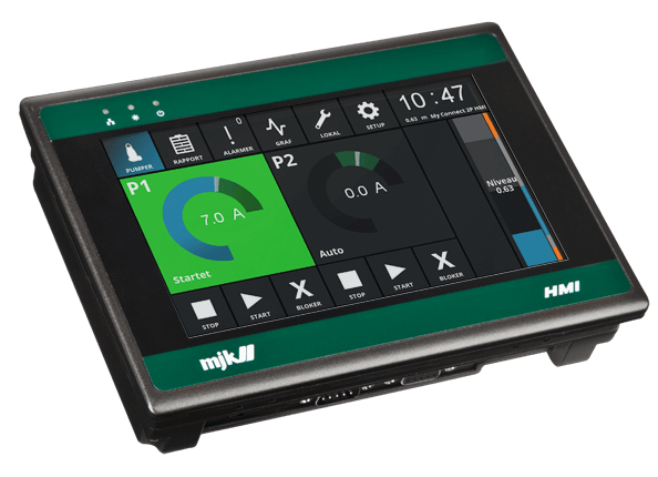 HMI Touch Display for all types of pump stations | MJK Automation